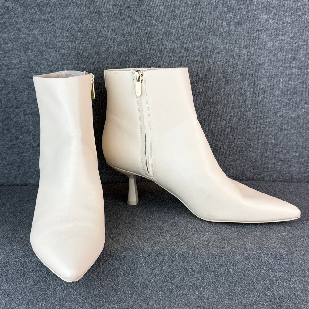 Circus by Sam Edelman Ankle Boots Women 11 Cream Pointed Kitten Heel